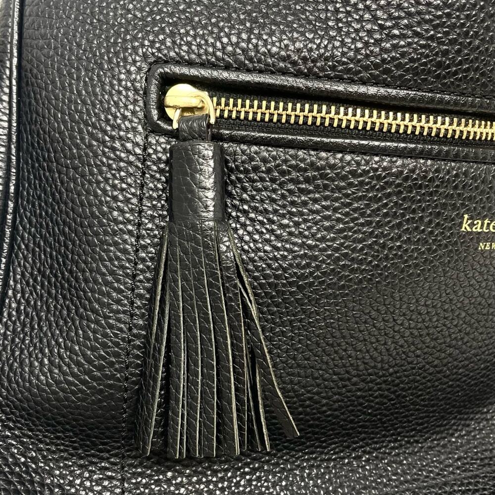 Kate Spade New York Michaela Chester Street Crossbody Tote Bag in Black Leather - Picture 9 of 13